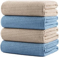 POLYTE 430 GSM Poly Blend Microfiber Quick Dry Waffle Bath Towel, 30x60 in by Polyte