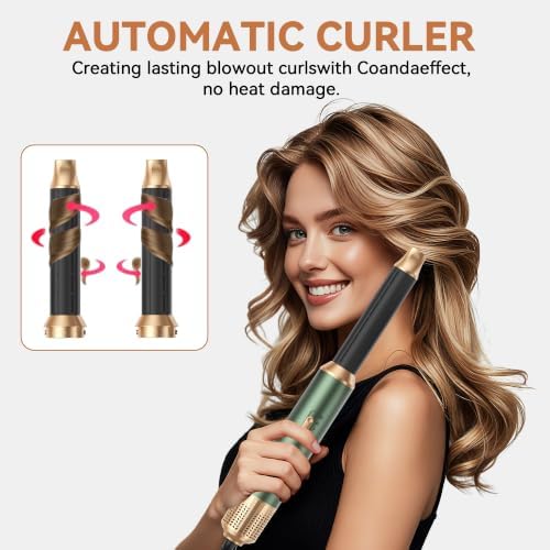 5 in 1 Blow Dryer Brush, Hair Dryer Brush Set Upgrade Hot Air Brush - Image 2