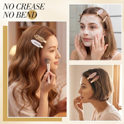 obeoby 14 Pcs No Crease Hair Clips For Women Girls Makeup Styling, 2.36 In - Image 4
