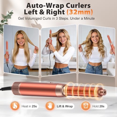 Hair Dryer Brush, 5-in-1 Detachable Multi Hot Air Styler for All Occasions - Image 6