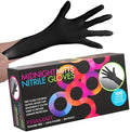 FRAMAR Black Disposable Gloves Large, 12 INCH Latex Free Gloves Large by FRAMAR