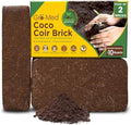 Gro-Med Organic Coco Coir Bricks (2 Pack) - Enriched Coco Coir for Plants by Gro-Med