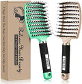 2 Pack Detangling Brushes for Women & Kids, Wet & Dry Hair, All Hair Types by KTKUDY