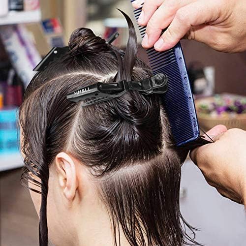 HH&LL Hair Clips for Women – Wide Teeth & Double-Hinged Design – Alligator Styling Sectioning Clips of Professional Hair Salon Quality - 10Pack - Image 5