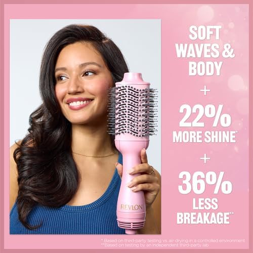 REVLON One-Step Volumizer Hair Dryer and Styler, 2.8 in Barrel, Pink Fizz - Image 5