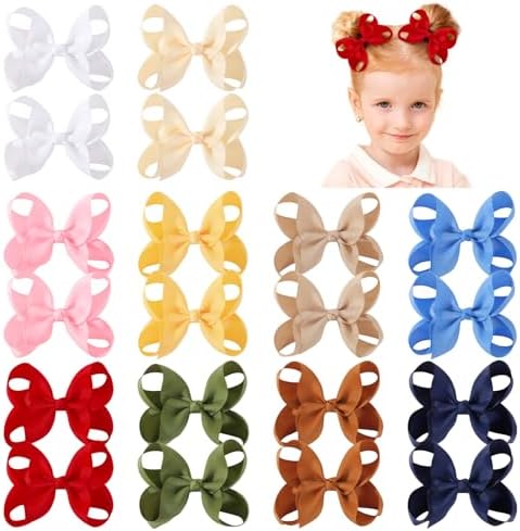 YHXX YLEN 20PCS Hair Bows for Girls, 4.5 Inch Bows With Alligator Clips by YHXXYLEN