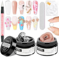 Clear and Nude Solid Builder Gel for Nails Extension 3D Hard Gel by SUPWEE