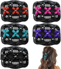 5 Pieces Stretchy Magic Hair Comb Adjustable Elastic Comb Hair Clip for Women Girls No Crease Hair Pins Vintage Hair Bun Maker Hair Accessories for Curly Thick Wavy Hair Ponytail by Suptizizkz