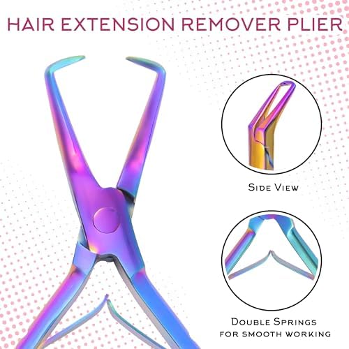 Professional Hair Extension Tools Kit, Microlink & Itip, Multicolor - Image 3