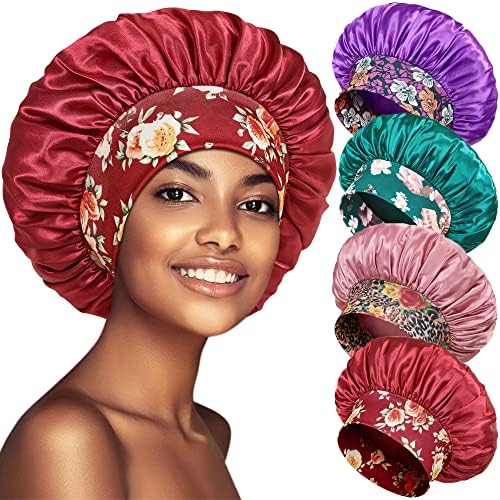 Satin Bonnet Hair Bonnet for Sleeping, Sleep Bonnets for Women by PHILIGHTS