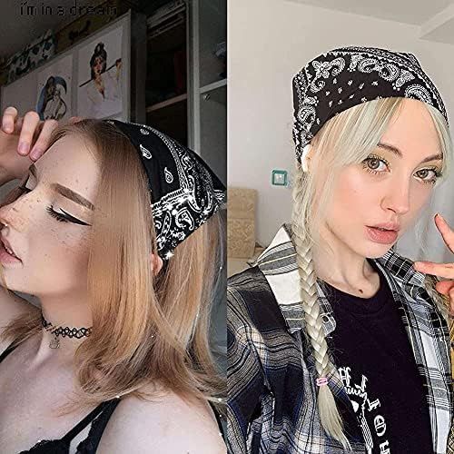 Vercret Hair Scarf Headband for Women,Boho Bandana Pretied Elastic Kerchief - Image 2