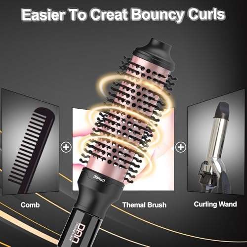 DAN Thermal Brush,Heated Round brush, 1.5 Inch Ceramic Curling Brush - Image 3
