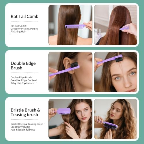 Curl Defining Brush, Curly Hair Brush Products for Effortlessly Detangling Shaping and Styling Women's Men's Curls on All Wet or Dry Hair Types, Reduces Frizz - Image 5