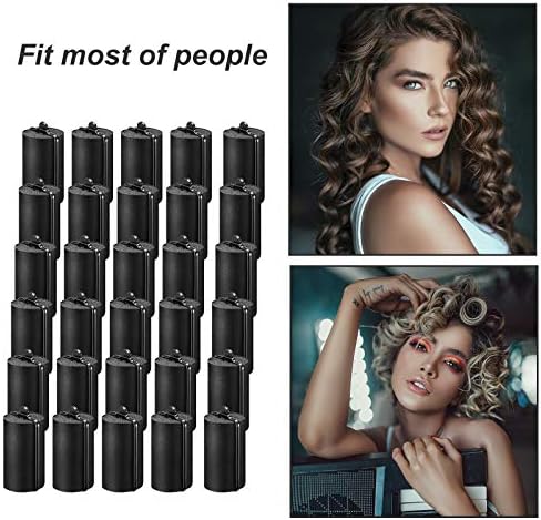 Syhood 18 Pcs Satin Foam Hair Rollers for Black Women with Comb, 1.42 Inch - Image 6