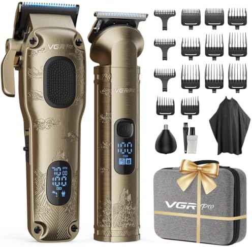 VGRPRO Hair Clippers for Men Professional, Cordless Clipper and Trimmer Set by VGRPRO