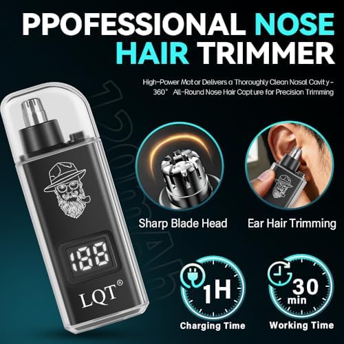 Hair Clippers for Men with LED Display, 4-Piece Cordless Grooming Kit with Beard Trimmer, Foil Shaver & Nose Trimmer, Rechargeable Hair Cutting Set for Home Barber, Men's Personal Care Kit & Gift - Image 6