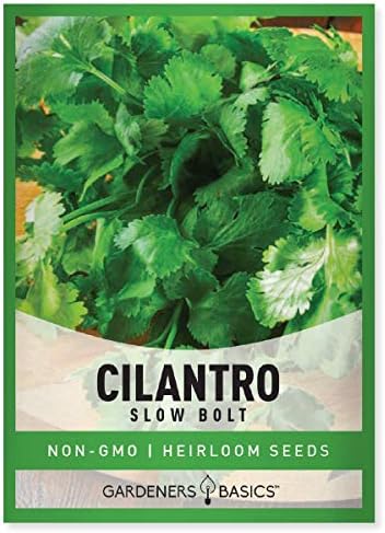 Gardeners Basics Cilantro Seeds for Planting Heirloom Non-GMO Herb Coriander Plant Seeds for Home Garden Vegetables Makes a Great Gift for Gardening by GardenersBasics