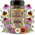 on the Go Seed Shaker - Midwest Wildflower Seeds Regional Mix - Organic, Non-GMO - 100% Pure Seed - 21 Different Wildflowers Seeds of Annual and Perennial, 8oz by GevaGrow