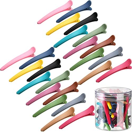 Geosar 24 Pcs Hair Sectioning Clips, Plastic Hair Clips,Colorful by Geosar