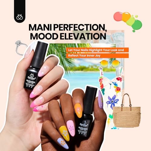 Beetles Gel Nail Kit with U V Light - 75PCS 45 Colors Gel Nail Polish Set - Image 3
