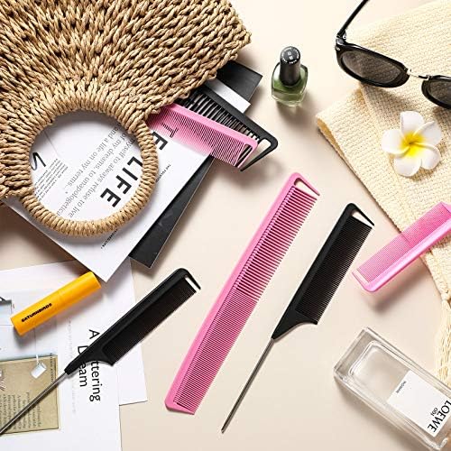 Patelai 8 Pcs Rat Tail Combs Set, Professional Heat Resistant Teasing Comb - Image 7