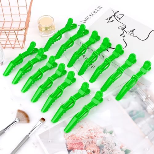 Ondder 24 Pcs Light Green Large Alligator Hair Clips for Styling, Sectioning, Big Pro Salon Gator Hair Clips for Hair Coloring Cutting, Accessories for Women Men Girls - Image 7