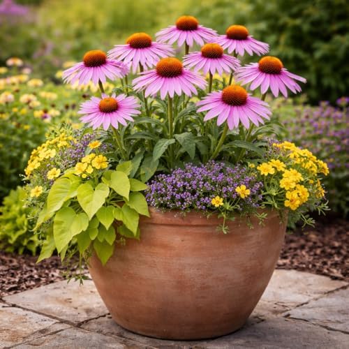 Purple Coneflower Plug (Echinacea purpurea) – Hardy Native Perennial – Pollinator-Friendly Wildflower – Full Sun Garden Plant (1) - Image 2