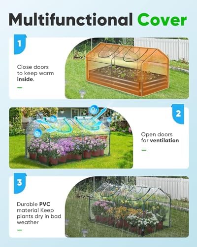 Quictent Mini Greenhouse for Indoor Outdoor, Portable Quick-Setup Tabletop - Image 4