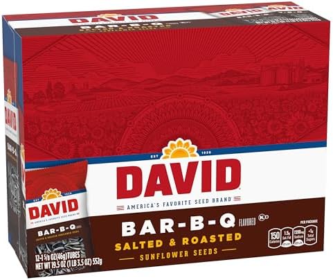 DAVID Sunflower Seeds, Bar-B-Q Flavor, 1.625 oz. (12-pk) - Image 5