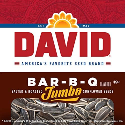 DAVID Jumbo Sunflower Seeds, Bar-B-Q Flavor, 5.25 oz., (Pack of 3) - Image 4
