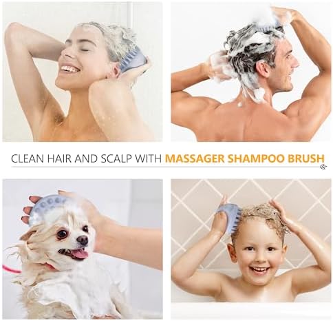 Sndyi 2 PCS Scalp Massager Shampoo Brush, Scalp Scrubber with Soft Silicone Bristles, Scalp Exfoliator for Dandruff Removal, Scalp Massager for Hair Growth, Wet Dry Hair Brush for Scalp Care - Image 5