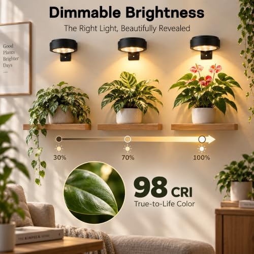 Rechargeable Grow Lights for Indoor Plants, Cordless Plant Grow Puck Lamp - Image 5