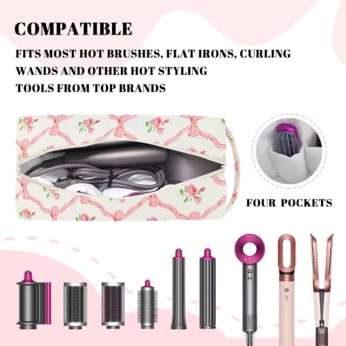 Hair Tools Travel Carrying Bag, Quilted Floral Bag for Shark Flexstyle - Image 3