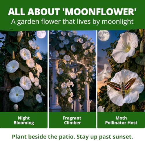 HOME GROWN Moonflower Seeds, 60 Seeds, Ipomoea alba - Image 4