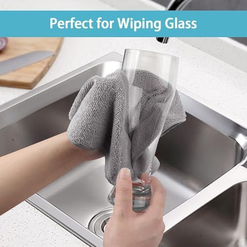 HOMEXCEL 150PK Microfiber Cleaning Cloth, Cleaning Rag for Home, 11.5x11.5 - Image 6
