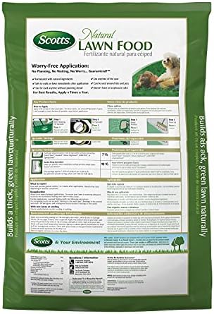 Scotts Natural Lawn Food, Lawn Fertilizer, For All Grass Types, Apply Any Season, OMRI Listed, Covers 4,000 sq. ft., 29.1 lbs. - Image 6
