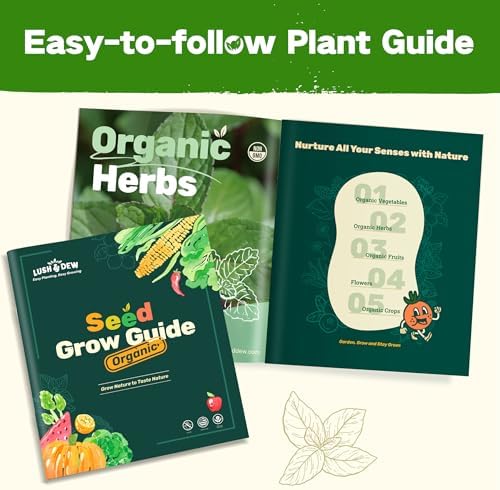 Lush&Dew Culinary Herbs Garden Seed Bank, Gardening Gifts for Women Men - Image 7