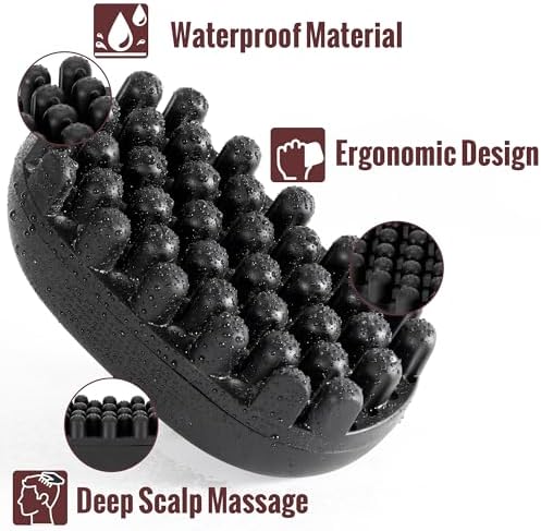 Belongtous Premium Twist Hair Sponge Brush for Men & Women, Twist Styler - Durable, Washable Comb Brush for Afro, Curly, Coiled, Short Hair (Black) - Image 3