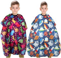 Kids Hair Cutting Cape (2 Pack) Professional Children Salon Barber Apron for Boys and Girls by YELEGAI