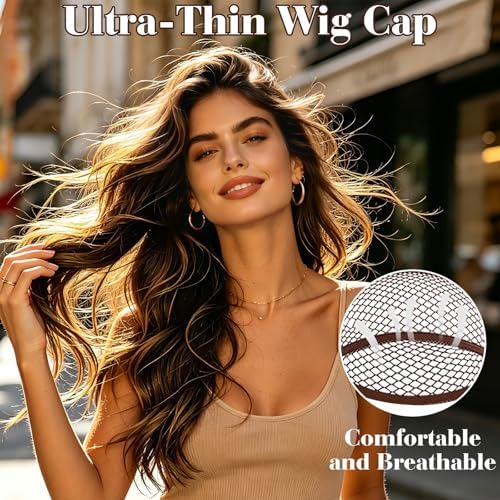 MEEZY 6 Pcs Brown Mesh Wig Caps for Women, Closed-End Fishnet Wig Cap Bulk Liner Weaving Hair Net for Women Men Halloween Cosplay Costume Dating Concerts Bachelorette Party - Image 2
