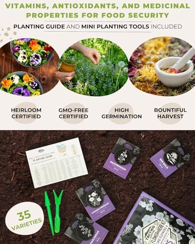 Tactiko Edible Flowers & Popular Herb Seed Kit - Image 4