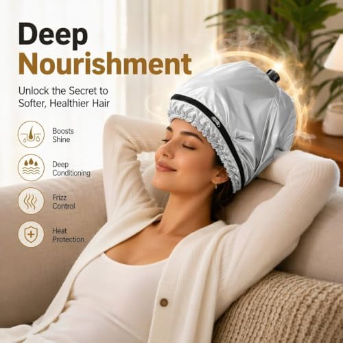 Hair Dryer Attachment Soft Bonnet with 3.5cm Interface - Image 3