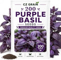 200 Purple Basil Seeds for Planting – Edible Culinary Herb Garden by CZGrain
