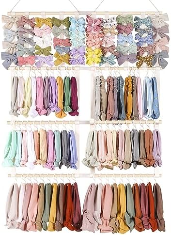 POVETIRE Headband Holder Bows Organizer for Girls Large Storage Capacity by POVETIRE