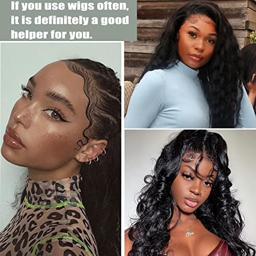 Elastic Wig Bands with Melting and Adjustable Magic Buckle for Lace Frontal Wigs, Edges Lay and Grip, Suitable for Wig Bands and Edges (2PCs, ColorLove) - Image 5