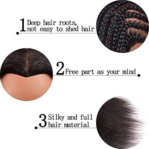 Mannequin Head 100% Real Hair Afro Mannequin Head Hair Styling Hairdresser Training Head Manikin Cosmetology Doll Head for Practice Cutting Braiding with Free Clamp Stand - Image 2