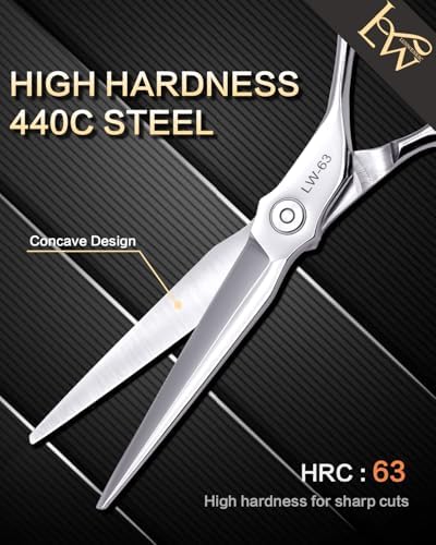 Professional Hair Scissors 5.5" Sharp Blades, Hair Cutting Shears - Image 3