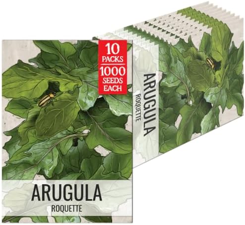 Seed Needs Arugula Seeds to Plant an Herb Garden - 10 Packs by SeedNeeds