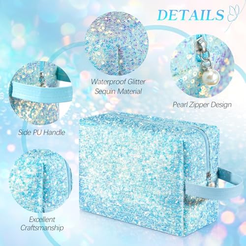 Hillban Ears Bag with Handle Ear Holder for Women Theme Park Fans,Blue - Image 4