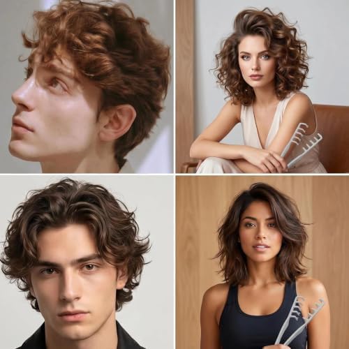 Men's Texture Comb, Wide-Toothed Root Lifter, Non-Slip for Volume Styling - Image 6